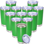 20 oz Tumbler Insulated Tumblers Stainless Steel Coffee Mug,Green 12PCS by Providethebestproducts