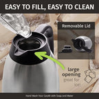 Cresimo Thermal Coffee Carafe 68oz / 2L - 12 Hours Hot Beverage Dispenser - Image 6