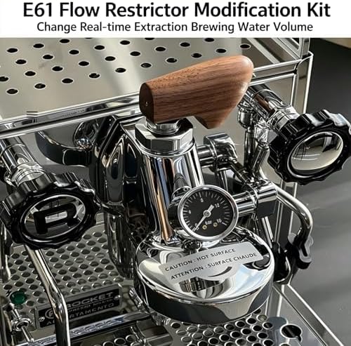 E61 Thermometer, Compatible for E61 Automatic Espresso Machine, Digital Coffee Maker Temperature Sensor Thermometer,Brewing Head Pressure Gauge Thermometer Modification Accessories(White gauge) - Image 2