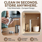 ZaksCoffee Manual Coffee Grinder Stainless Steel Core – Hand Coffee Grinder with 11 Adjustable Settings, Durable Handle and Knob, Portable and Quiet Design for Travel or Home Brewing - Image 6
