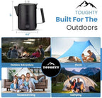 Toughty Yosemite Stovetop Coffee Percolator, 9 Cup, Black Matte - Image 3