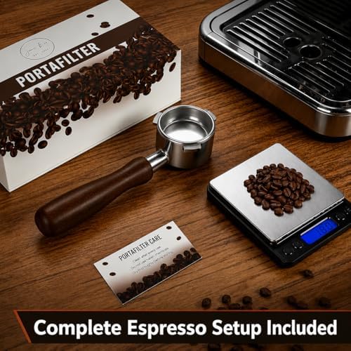 Bottomless Portafilter for Breville Bambino with Naked 18g Filter & Scale - Image 2
