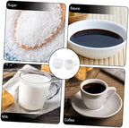 1 Set Ceramic Milk Jug Sugar Bowl White Utensils Set Coffee Syrup Set Coffee Dripper Set Ceramic Sugar Jar Candy Canister Tea Mug with Lid Coffee Pot Sugar Pot with Lid Ceramics Jars (Bianco 12X7.5CM) - Image 3