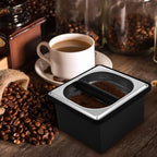 POPETPOP Stainless Steel Coffee Knock Box Bucket with Noise Reduction Base - Image 5