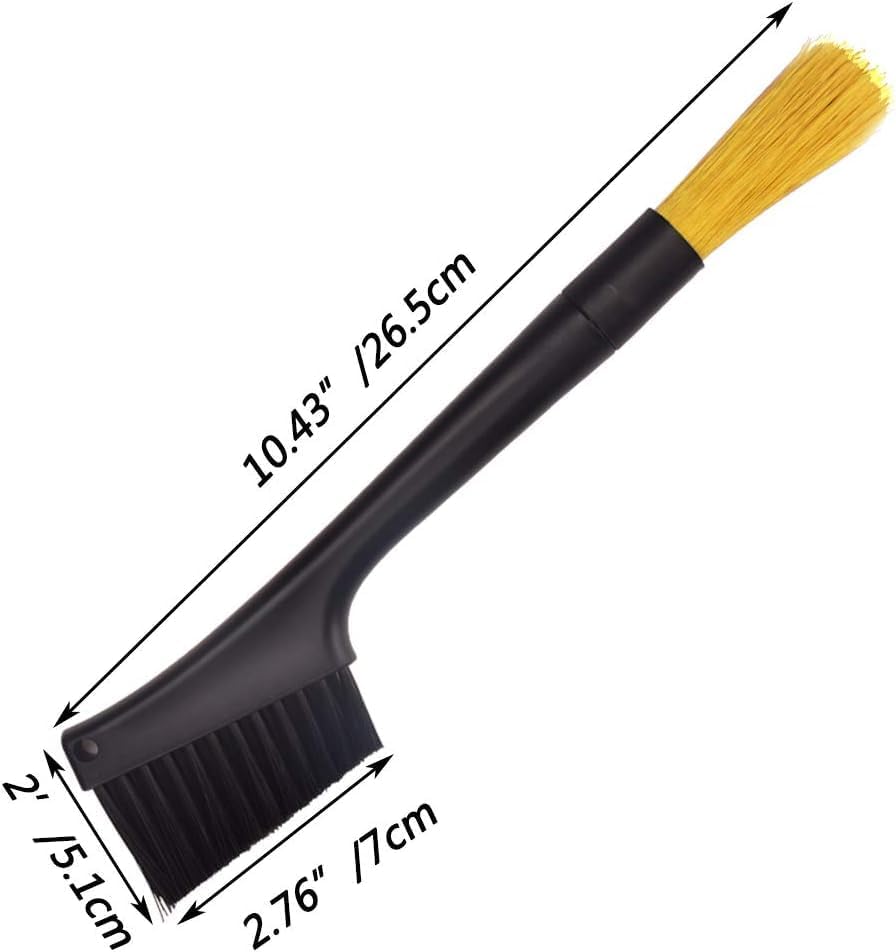 Dual Head Coffee Grinder Cleaning Brush with Long Handle for Espresso Machine - Image 2