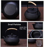 Japanese Tetsubin Tea Kettle Cast Iron Teapot with Stainless Steel Infuser - Image 7