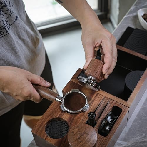 58.5mm Espresso Tamper Self Leveling Calibrated Coffee Tamper Tool - Image 4