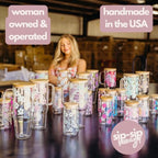 Sip-Sip Hooray! Just a Girl 40oz Glass Tumbler with Lid and Straw, Coquette Bow Pink Hearts Iced Coffee Cup, Gift for Her - Image 6