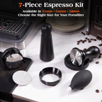 7 PCS 58mm Espresso Accessories Kit: Espresso Tamper, Coffee Distributor, Puck Screen, Dosing Funnel and WDT Tool Espresso Machine Accessories, Professional Espresso Tools - Image 6