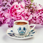 KARACA Iznik XL Turkish Coffee & Espresso Cups 12 Piece Set for 6 100ml - Image 6