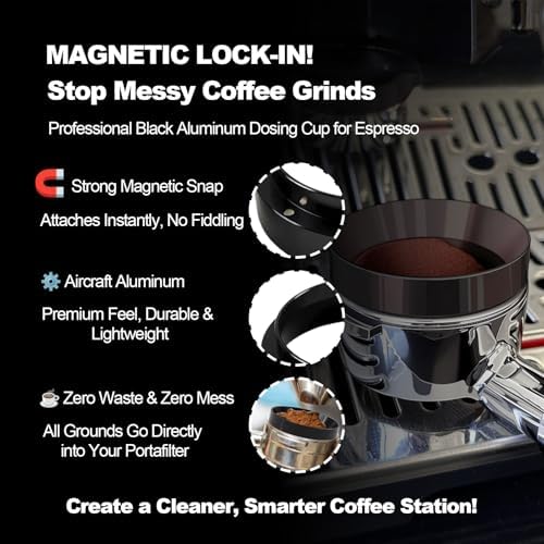 Espresso Accessories 54mm Spring Loaded Tamper Kit, 5-Piece Set with Needle Distributor WDT Tool, Dosing Funnel & Tamping Mat for 54mm Portafilter Espresso Machines (54mm) - Image 5