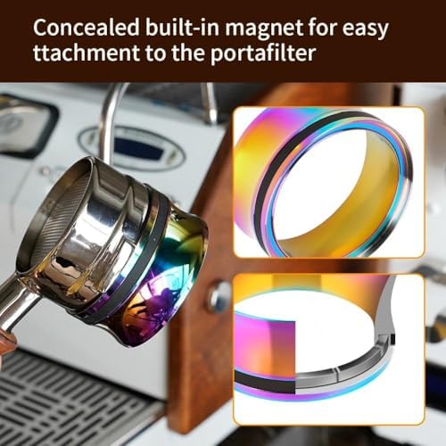 watchget 58mm Magnetic Espresso Dosing Funnel Coffee Dosing Ring,Multicolor - Image 6