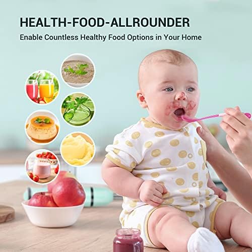 5-in-1 Hand Blender, 500W, 8 Speeds, Includes Chopper Frother Whisk - Image 5