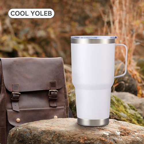 30 oz Stainless Steel Tumblers Bulk with Handle and Lid, 4 Pack - Image 6