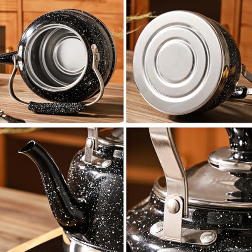 WhistlingTea Kettle for Stovetop, Stainless Steel Water Teapot Boilers for Stovetops, Induction Stone Kettle with Loud Whistle - Perfect for Preparing Hot Water, Coffee,Milk,Orange,1.5L - Image 3