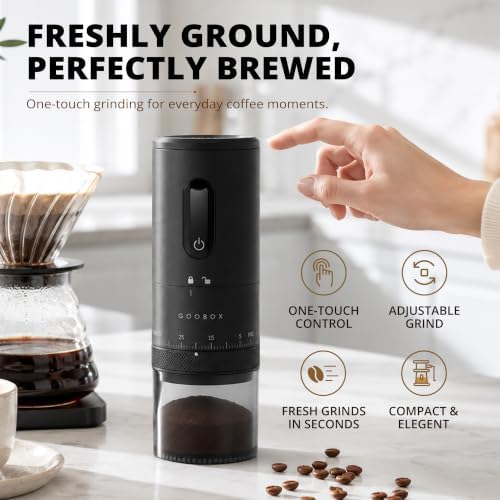 Electric Coffee Grinder, Portable Automatic Burr Mill - Image 2