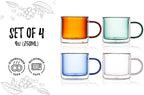 Double Wall Insulated Coffee Mugs, Set of 4, 8.5oz - Image 4