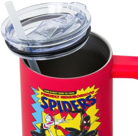 Silver Buffalo Marvel Spider-Man Soft Touch Stainless Steel Tumbler, 30oz - Image 4