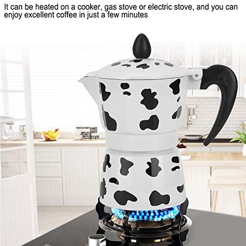 Aluminium Coffee Pot - Coffee Maker - Milk Cow Color Pot - for Home,Office Coffee(3 cups milk cow color 150ML) - Image 6