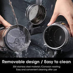 Jiawu Pot, Classic Stovetop Espresso Maker, Stainless Steel Italian and Cuban Coffee Maker, Premium Crystal Glass Top Espresso Pot, Easy to Operate & Quick Cleanup (240ml) - Image 5