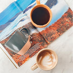 MORA Ceramic Artisan Matte Large Latte Mug Set of 4, 16oz - Microwavable, Porcelain Coffee Cups With Big Handle - Modern, Boho, Unique Style For Any Kitchen. Microwave Safe Stoneware - Safari Colors - Image 6