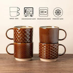 GBhome 6 OZ Coffee Mugs with Saucer and Stand, Ceramic Espresso Coffee Cup - Image 7