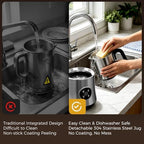 Milk Frother and Steamer, Automatic Hot and Cold Foam Maker with Detachable Stainless Steel Jug, 4-in-1 Electric Frother for Latte, Cappuccinos, Macchiato, and Hot Chocolate - Image 3