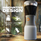 asobu Cold Brew Coffee Maker, Award-Winning 40oz Insulated Cold Brew Brewer with Portable Stainless Steel Carafe – No.1 Europe Coffee Fest Winner, Leakproof, BPA-Free, Keeps Cold 24H - Image 5