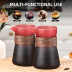 Glass Coffee Carafe with Wood Heat-Resistant Loop, 16oz Glass Coffee Server for Pour Over, Coffee Decanter & Coffee Pot, 2 Pack - Image 3