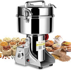 Grain Mill Grinder 2000g High Speed Food Grain Mill Stainless Steel Seeds Flour Nut Wheat Corn Spices & Seasonings Dry Grinder Electric Machine Grinder for Kitchen by INSELY