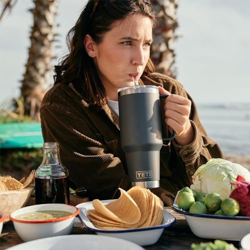 YETI Rambler 42 oz Straw Mug, Moon Dust - Image 6