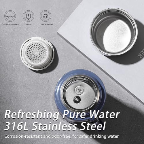 TAFUCO 27oz Insulated Water Bottle, 316L Stainless Steel, Tea Infuser - Image 3