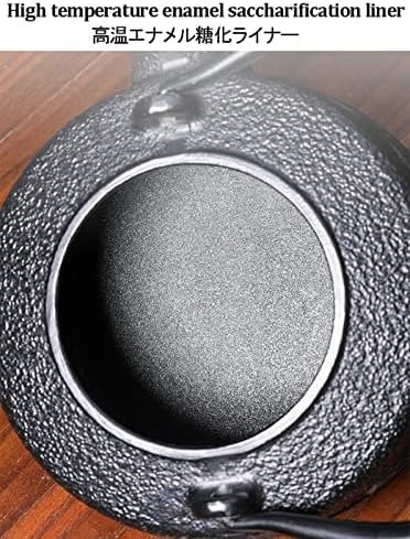 Tea Kettle,Cast Iron Teapot in Japanese Style,Tetsubin Tea Kettle with Stainless Steel Infuser,Die Casting Pattern Stove Safe Kettles,Traditional Iron Teapots,1.2L(Color:N) (Size : J) - Image 6