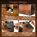 9PCS 58mm Espresso Accessories Kit with Wood Tamping Station - Image 7