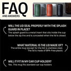 Fellow 16 oz Carter Move Travel Mug - Vacuum-Insulated Stainless Steel Travel Coffee Mug - Coffee Tumbler with Ceramic Interior and Splash Guard - Slate Grey - Image 4