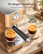 Maestri House Espresso Machine with 20 Bar Italian Pump and Milk Frother - Image 3