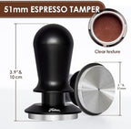 51mm Espresso Tamper, Spring Loaded Self leveling Coffee Tamper - Image 2