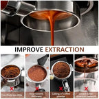 3 Ear Coffee Bottomless Portafilter 54mm，Compatible For Breville，Compatible For Sage，870 878 880 Replacement Filter Basket Barista Tool Espresso Accessory(54MM 3-Ear-Beech-B) - Image 6