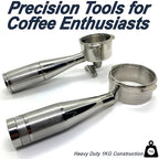 Integrated WDT Tool 100% Solid Stainless-Steel Handle & Body Espresso Portafilter + 18g Basket | Heavy Duty Espresso Portafilter (58mm for E61 (Bottomless) - Image 4