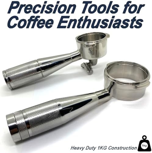 Bottomless Naked 58mm Premium Solid Stainless-Steel Handle & Body Espresso Portafilter & 18g Filter Basket Fits E61 ECM, Rocket, Bezzera, Lelit, Profitec, Expobar, Flair 58 - Image 4