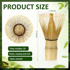 LemonRoad 12 Pcs Matcha Whisk Bulk 80 Prong Bamboo Whisk for Matcha Powder - Image 3