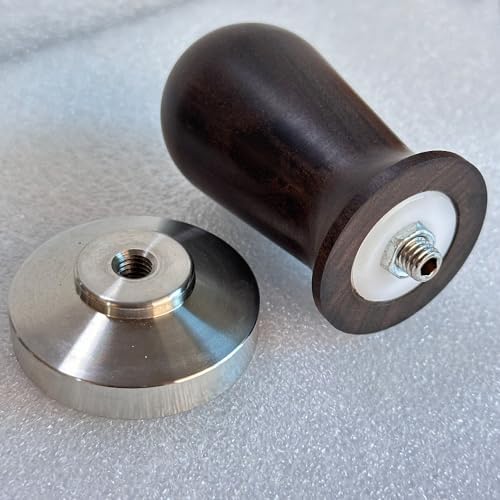 51mm Coffee Tamper – Professional Barista Accessories, Stainless Steel Base, Ergonomic Walnut Wood Handle, Calibrated Spring-Loaded Design for Espresso Lovers(Coffee Tamper, 51mm) - Image 4
