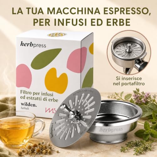 1 | Stainless Steel Infusion Filter with Diffuser – For Herbal Infusions & Extracts Using Espresso Machines, 59 mm Inner Diameter, 70 mm Rim, Compatible with 58/58.4 mm Tampers - Image 3