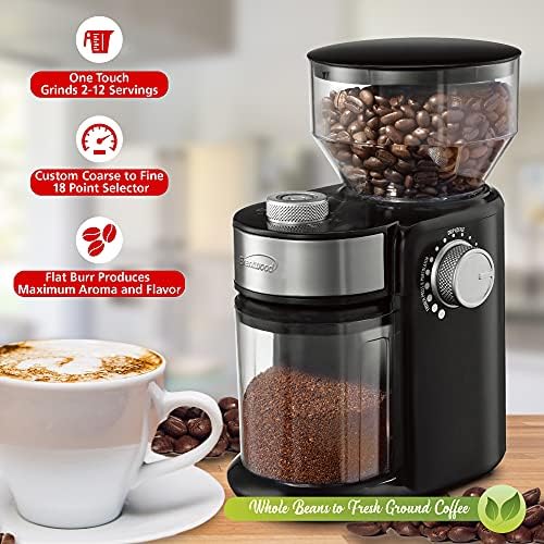 Brentwood CG-2021BK Electric Coffee Grinder, standard, Black - Image 2