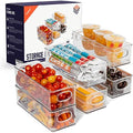 ClearSpace Plastic Pantry Organization and Food Storage Bin – Great Kitchen Organization and Kitchen Storage – Fridge Organizer Bins, Pantry Storage – 6 Pack by ClearSpace