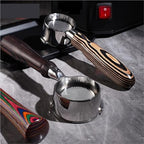 Brown Wood Handle Bottomless Portafilter - Image 6
