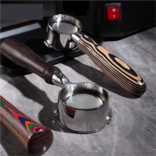 Brown Wood Handle Bottomless Portafilter - Image 6