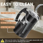 Electric Coffee Milk Frother, 11.8oz/350ml Milk Frother and Steamer with Two Whisks, One-touch Operation, Silent Foaming, Automatic Off & Easy Cleaning - Image 7