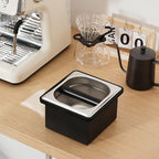 Stainless Steel Bucket Coffee Knock Box, Espresso Knock Box, Coffee Grounds Bin, Coffee Grounds Bucket, Coffee Grounds Square Detachable for Coffee Shop - Image 5