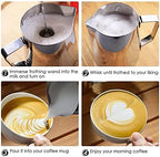 Spring Whisk Electric Milk Frother Handheld Foamer Drink Mixer Two Speeds - Image 6
